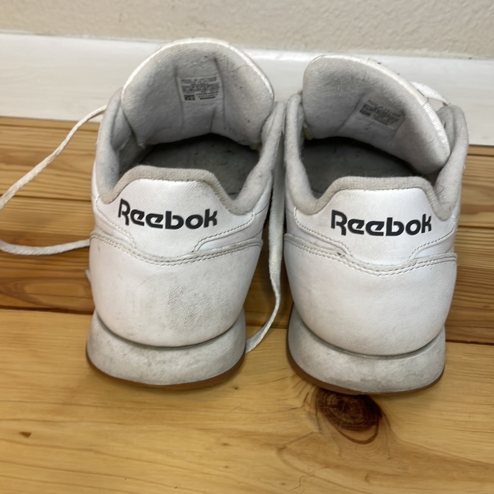 Reebok classic leather sneaker - white/gum sole - Picture 6 of 9